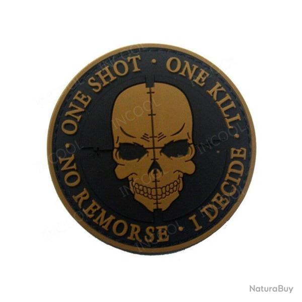 Patch brod� embl�me militaire PVC - 13 PVC 8CM Pas de boucle