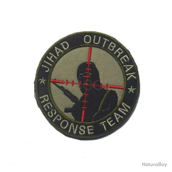 Patch brod� embl�me militaire PVC - 19 Broderie 7.5 cm