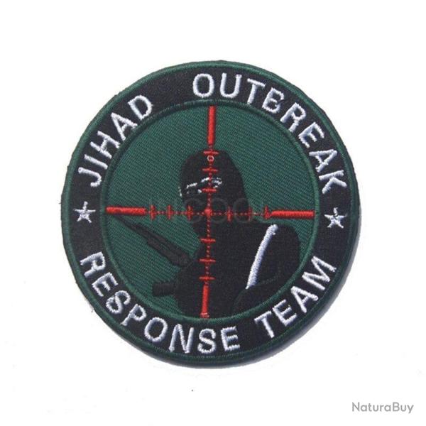 Patch brod� embl�me militaire PVC - 21 Broderie 7.5 cm