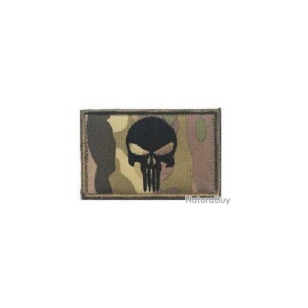 Patch broderie cr�ne 3D tiss� - Camouflage