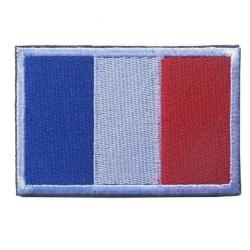 Patch drapeau national tissu - France