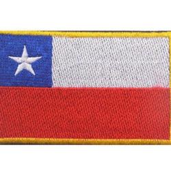 Patch drapeau national tissu - Chili