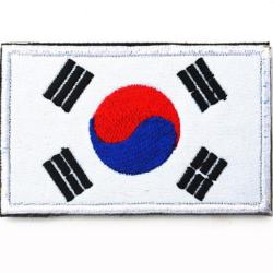 Patch drapeau national tissu - Cor&eacute;e