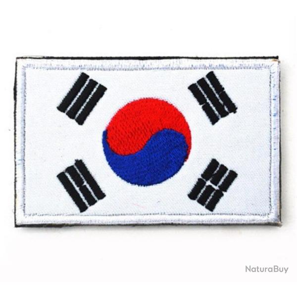 Patch drapeau national tissu - Cor�e