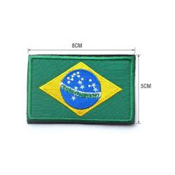 Patch drapeau national tissu - Brezil