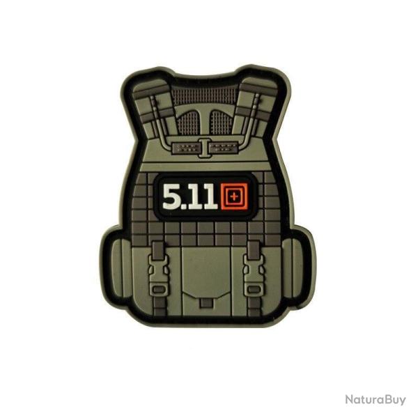 Patch gilet tactique 5.11 3D - 1 (8.5 x 7 cm)
