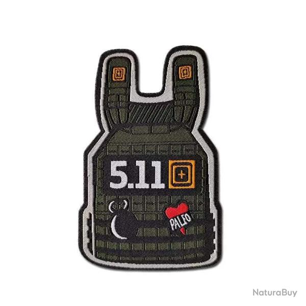 Patch gilet tactique 5.11 3D - 2 (8.5 x 9.5 cm)