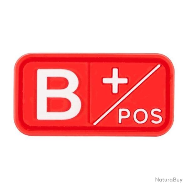 Patch groupe sanguin crochet/boucle PVC - 2