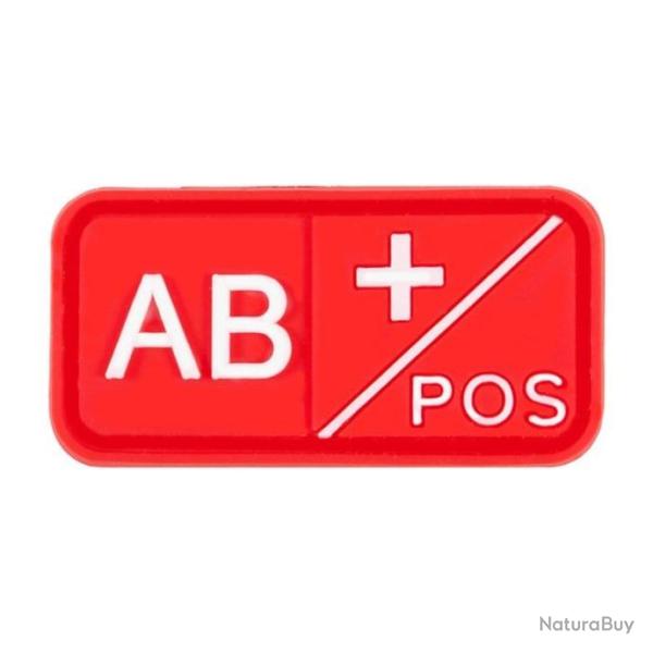 Patch groupe sanguin crochet/boucle PVC - 3