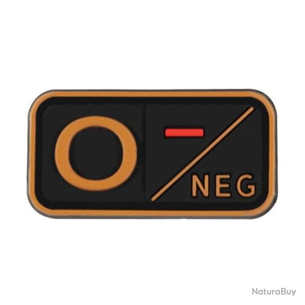 Patch groupe sanguin crochet/boucle PVC - 16