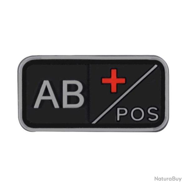 Patch groupe sanguin crochet/boucle PVC - 19