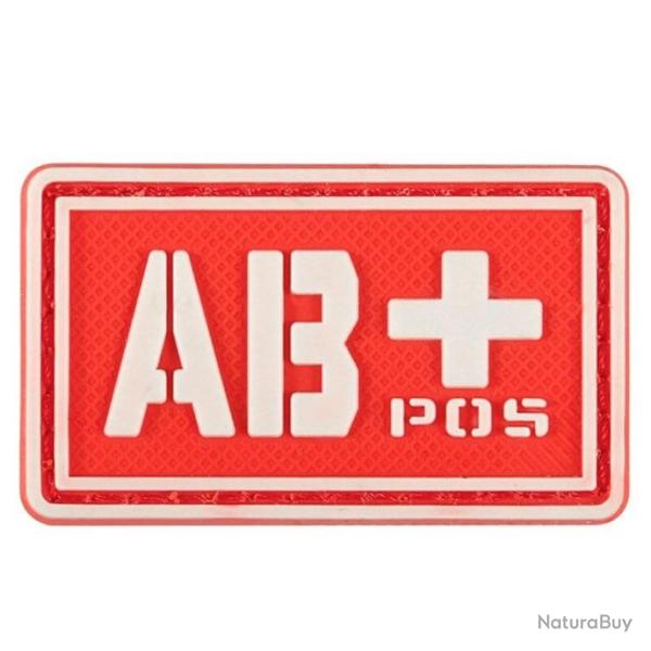 Patch groupe sanguin crochet/boucle PVC - G