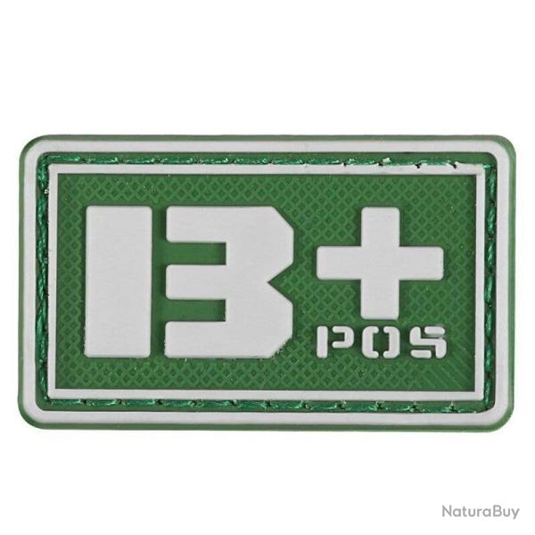 Patch groupe sanguin crochet/boucle PVC - J