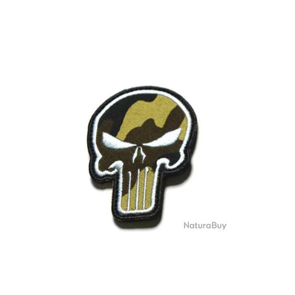 Patch Punisher 3D brod� 3 couleurs - Camouflage