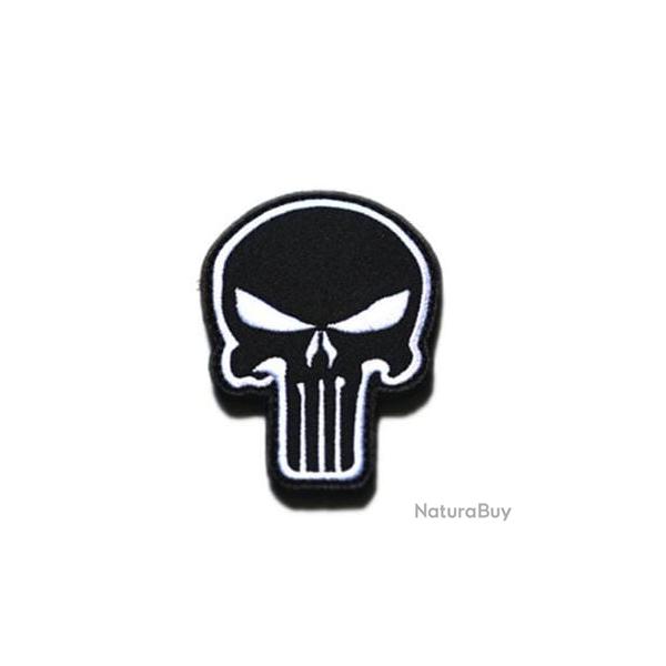 Patch Punisher 3D brod� 3 couleurs - Noir