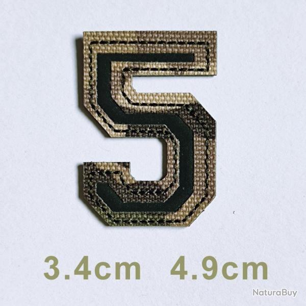 Patchs chiffres et lettres camo r�fl�chissant - 5