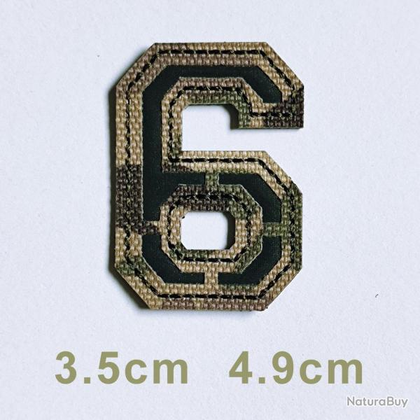 Patchs chiffres et lettres camo r�fl�chissant - 6