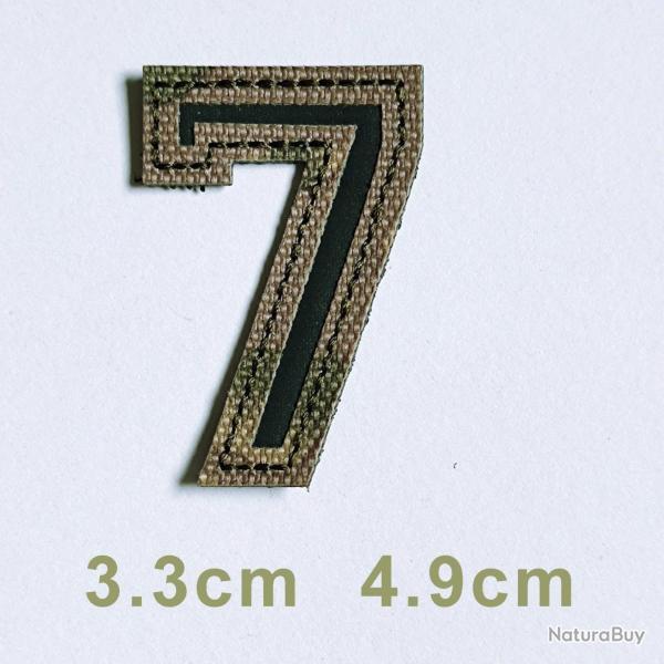 Patchs chiffres et lettres camo r�fl�chissant - 7