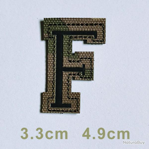 Patchs chiffres et lettres camo r�fl�chissant - F