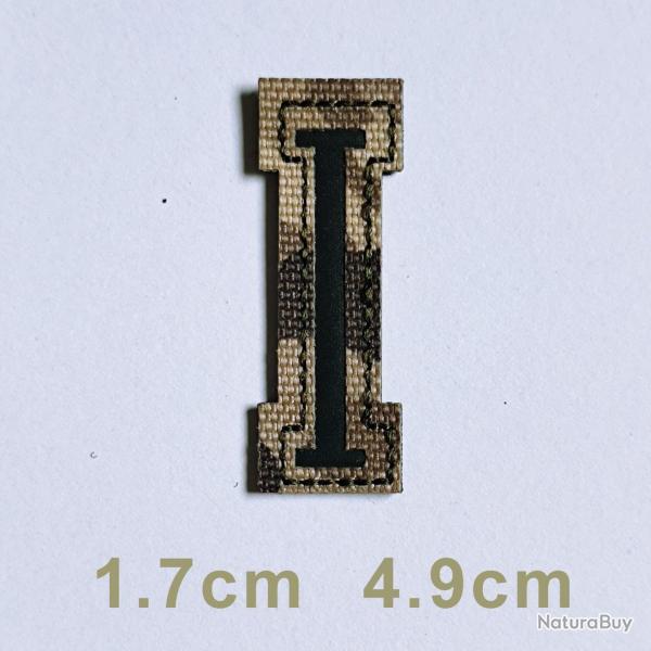 Patchs chiffres et lettres camo r�fl�chissant - I