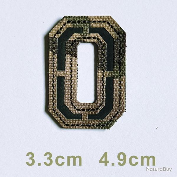 Patchs chiffres et lettres camo r�fl�chissant - O