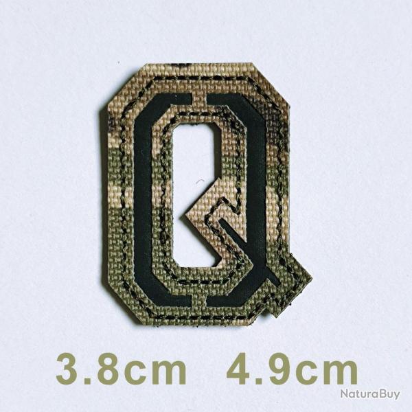 Patchs chiffres et lettres camo r�fl�chissant - Q