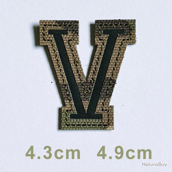 Patchs chiffres et lettres camo r�fl�chissant - V