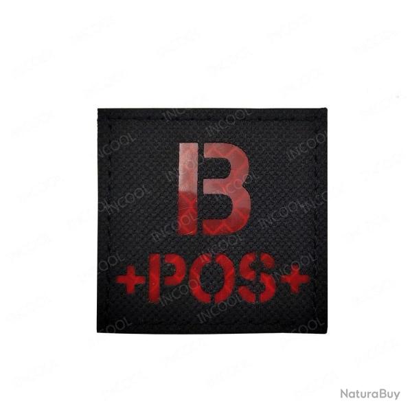 Patchs sanguin infrarouge A B AB O - B POS