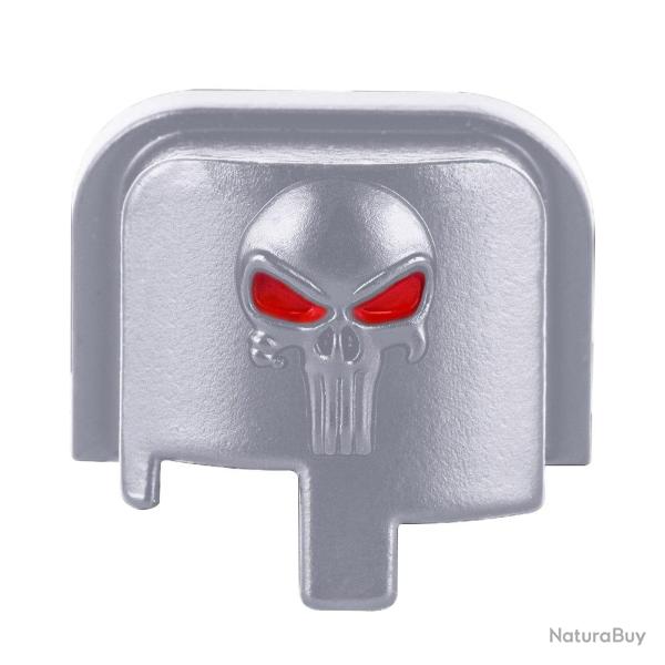 Plaque cr�ne 3D 9mm 40 Taurus G2C G2s - Argent