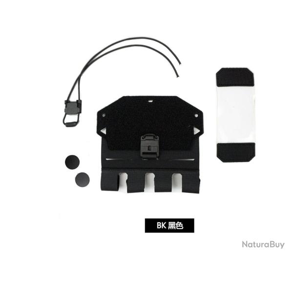 Pochette gilet t�l�phone FCSK/MOLLE DMGear - Noir Molle Version