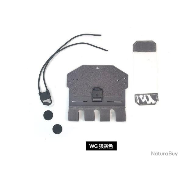 Pochette gilet t�l�phone FCSK/MOLLE DMGear - Gris-Molle Version