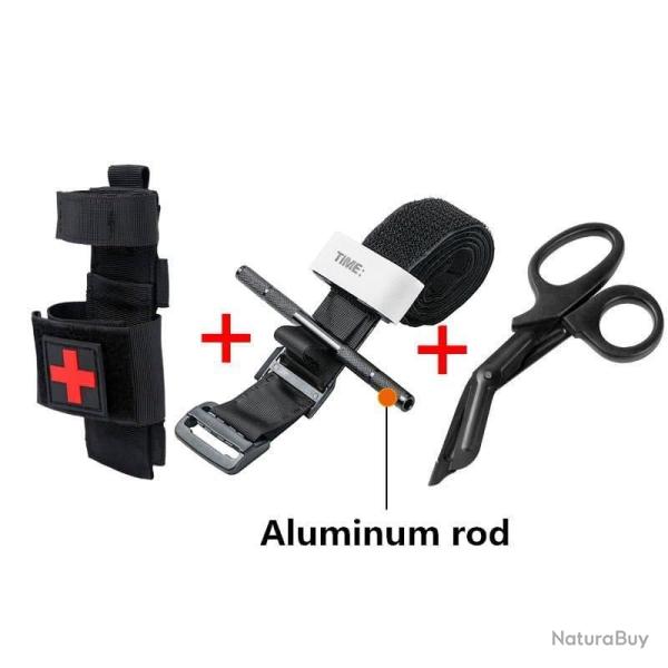 Pochette m�dicale ceinture Molle TI-EDC - Black (Style-3)