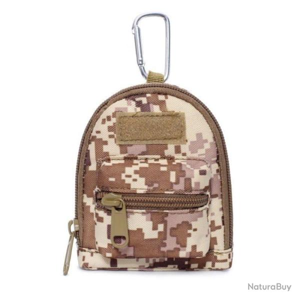 Pochette portefeuille 1000D clip EDC CQC - Digital Desert