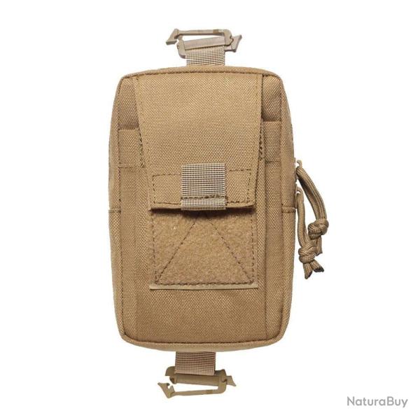 Pochette sac � dos Molle EDC AirsoftPark - Tan / Coyote