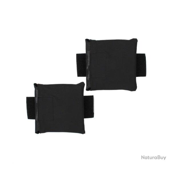 Pochettes plaque lat�rale style Ferro 6x6 - Black