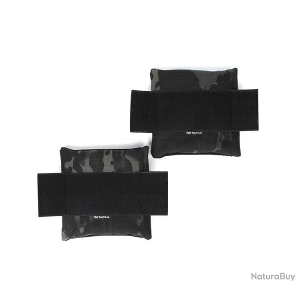 Pochettes plaque lat�rale style Ferro 6x6 - Multicam noir