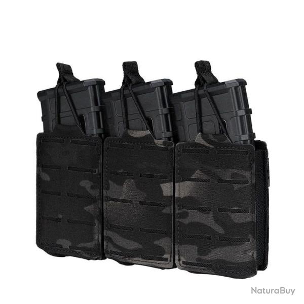 Porte-chargeur 5.56 triple LSR Molle - Multicam noir