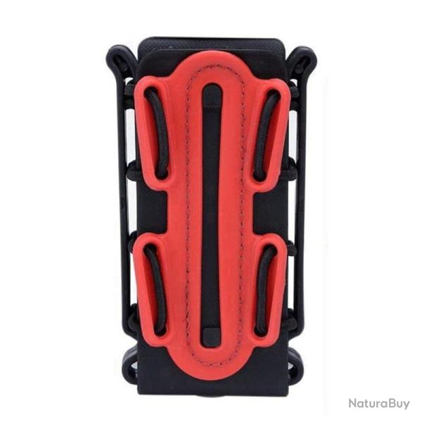 Porte-chargeur 9mm AR15 M4 5.56 7.62 - 9mm Noir - (Rouge)