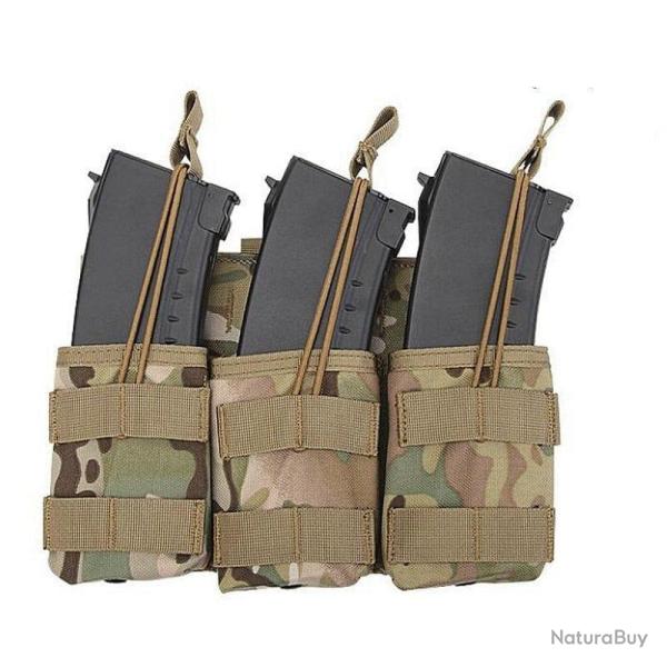 Porte-chargeur triple 7.62 G36 RHS - Multicam