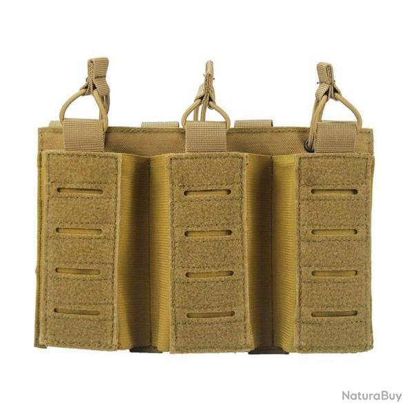 Porte-chargeur triple M4 M14 APS Tactical - Tan