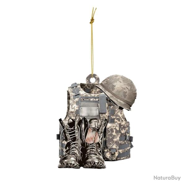 Porte-cl� gilet tactique militaire - Acu (gilet-chaussures-casque)