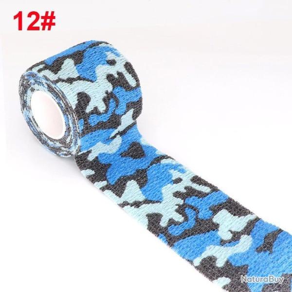 Ruban adh�sif camouflage �lastique - Ocean camouflage / 10cm X 4.5m