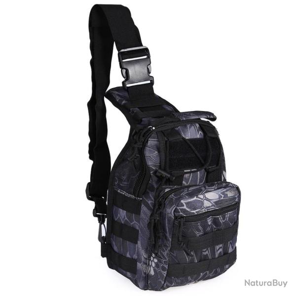 Sac � bandouli�re militaire 600D EDC ECS - Black Crepe