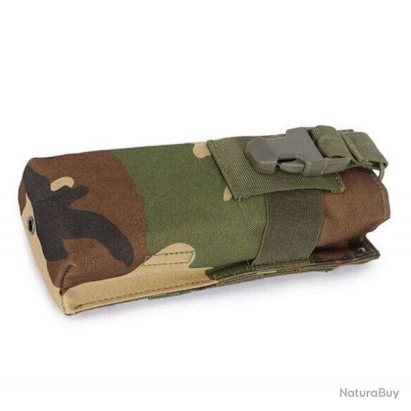 Sac � bouteille ATS Airsoft Molle - Woodland