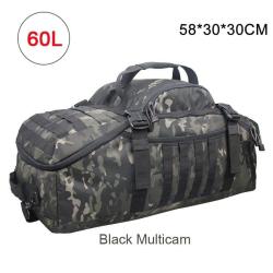 Sac &agrave; dos / sac Molle LQArmy 40l 60l 70l - Multicam noir 60L (50*30*30 cm)