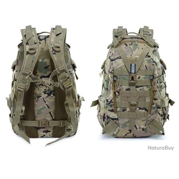 Sac � dos 40l Molle SH5 r�fl�chissant - Multicam