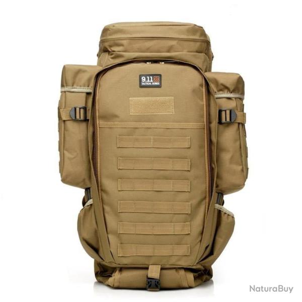 Sac � dos 70L assaut tactique 911 - Tan / Coyote