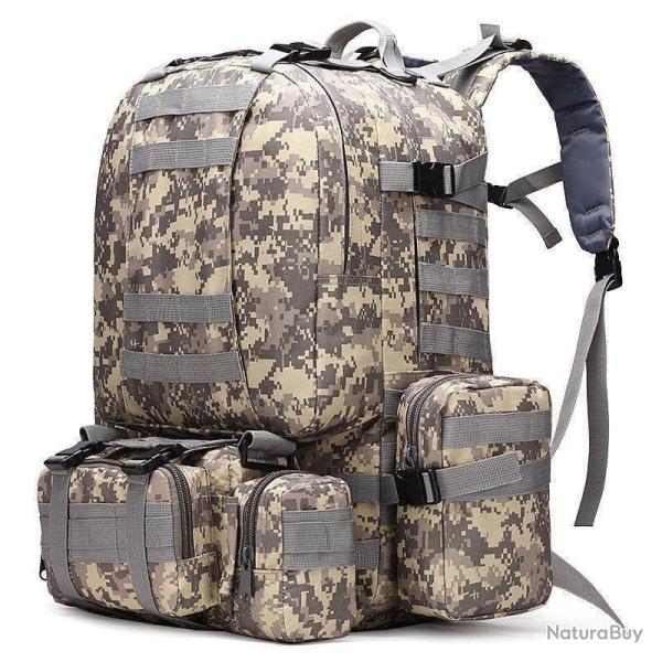 Sac � dos tactique WSB 50L 4 en 1 - Digital ACU / 50 - 70L