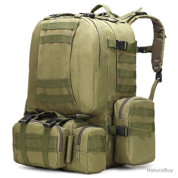 Sac � dos tactique WSB 50L 4 en 1 - Vert OD / 50 - 70L