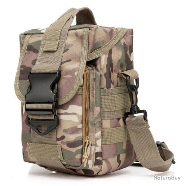 Sac bandouli�re 600D JHD Molle - Multicam